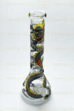 Bongo Szklane Grace Glass Silver Dragon 32 cm